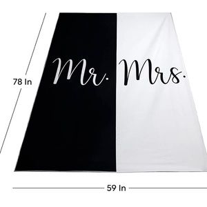 Mr & Mrs Beach Towel